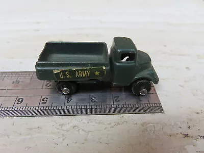 Old Die Cast Metal Miniature Toy Usa Army Truck Barclay • $25