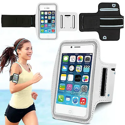 Sports Running Jogging Gym Armband Waterproof Case Cover For IPhone 4 4s White • £2.99