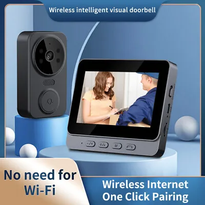 Smart Wireless WiFi Doorbell Intercom Video Camera Door Bell Chime Security • $37.99