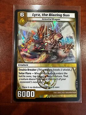 Lyra The Blazing Sun - NM - Kaijudo Foil 7/55 6DSI DragonStrike Infernus • $19.99