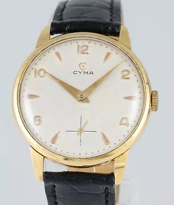 Cyma Vintage Yellow Gold 18k Caliber 586K Ref: 804-148 • $1810.93