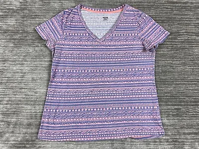 Mossimo Supply Co Top Womens XXL 2XL Pink Blue Geometric Casual • $7.99