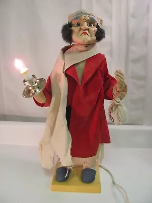 TELCO Motionette SCROOGE Christmas Carol 20  Animated Light Up Moving Vintage • $99.99