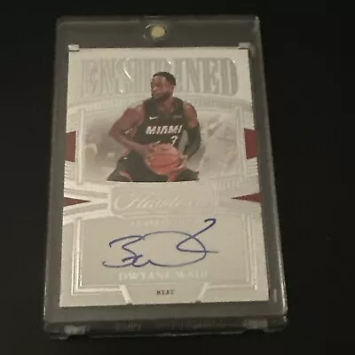 2022-23 Panini Flawless Dwyane Wade Enshrined Signatures 12/25 Heat Auto ON CARD • $105.28