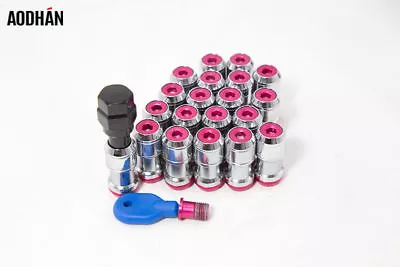 20Pc Aodhan Xt45 12X1.25 Chrome Red Open Lug Nuts Fit Motegi Stance Tsw Str Rims • $69.99