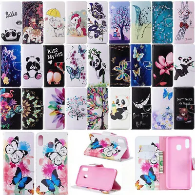 Leather Wallet Case Mask Phone Cover For Samsung Galaxy A10 A20E A30 A40 A50 A70 • $6.99
