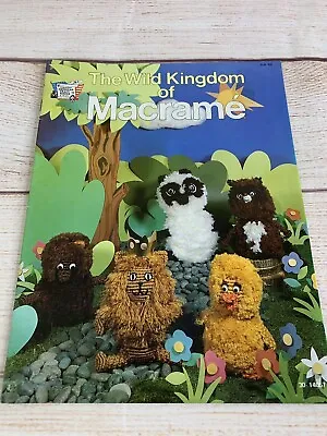 Macrame Pattern Book / Booklet 1978 Wild Kingdom Making Animals Brenda Ziller • $7.85