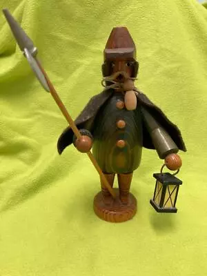 Vintage Erzgebirge Night Watchman German Wood Incense Smoker GDR Expertic • $24.95