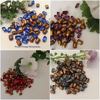 £3.50 • Buy Swarovski 4610/2 Vintage Foiled 6x4mm Octagon PK 12 REPAIR CRAFT COLOUR OPTION
