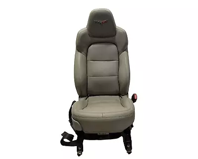 12 C6 CHEVY CORVETTE  Passenger Leather Seat Bucket Electric RH Titanium • $624