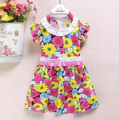 £4.99 • Buy Baby Girls Dress 6-12-18-24 Months DAISY FLORA Dress UK Seller 
