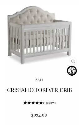 Pali Cristallo Forever Crib NEW IN BOX • $450