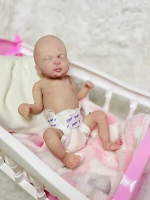 Realistic Lifelike Micro Preemie Full Body Silicone Baby Boy Jan. • $495