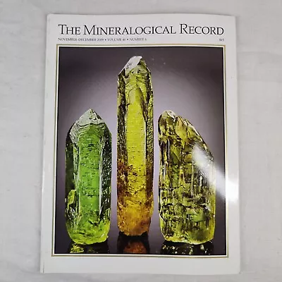 The Mineralogical Record: Nov / Dec 2009 Volume 40 No. 6 Gemology Magazine • $25.19