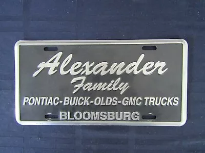 Vintage Pennsylvania Metal Dealer PA License Plate- Alexander Family- Bloomsburg • $21.95