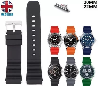 High Quality Extra Soft Rubber Sport Diver Watch Band 20-22mm Quick Release • $12.56