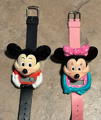 Sounds Fun Mickey And Minnie Mouse Watches. Batteries Removed Before Storage • $20