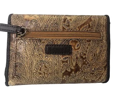 Relic Vegan Distressed Leather Embossed Tri Fold Wallet • $14.95