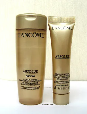 Lancome Absolue La Lotion Tonique & Purifying Brightening Gel Cleanser SEE BELOW • £11.93