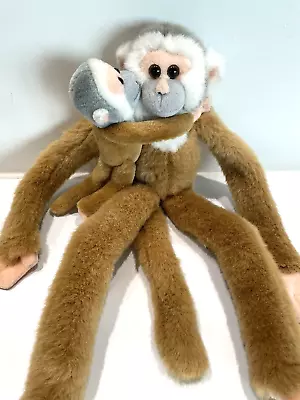 K&M International 1999 Wild Republic Plush Hanging Monkeys Mom And Baby! • $19.95