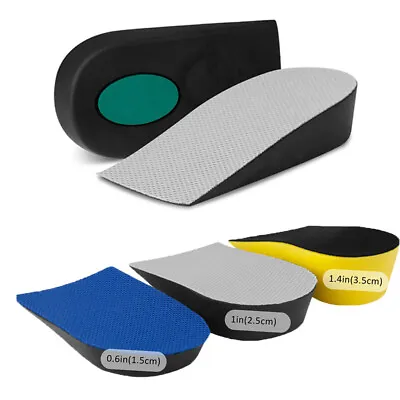 3/4 Shoe Insoles Inserts Invisible Height Increase Heel Lift Taller Shoe Pads • $8.87