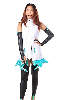Vocaloid Family Cosplay Costume Hatsune Miku Append Ver Outfit V3 Set • $99.98