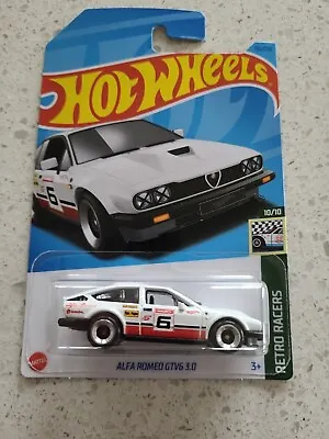 Hot Wheels Alfa Romeo GTV6 3.0 2023 Q Case Long Card (White)  • $5.99