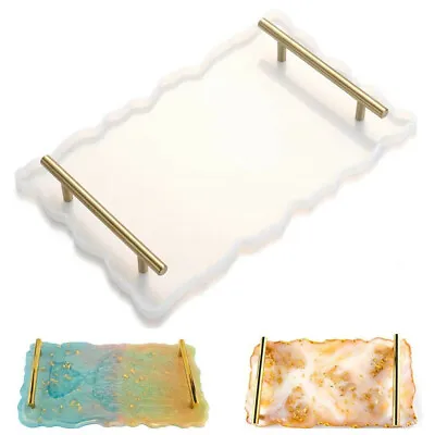 £4.98 • Buy Fruit Tray Mould Kit Large Rectangular Coaster Mold Resin Epoxy Casting Silicone