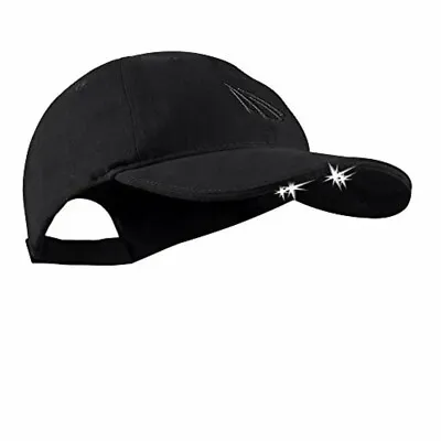 POWERCAP LED Hat 25/75 Ultra-Bright Hands Free Lighted Cap Black NEW • $19.49