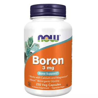 Boron 3 Mg 250 Caps By Now Foods • £21.77