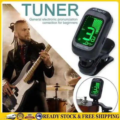 $11.87 • Buy Folk Acoustic Guitar Tuner Violin Ukulele Bass Clip-on Tuning Tool For Beginners
