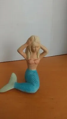 Vintage Bisque Clay ? Mermaid Figurine  • $19.99