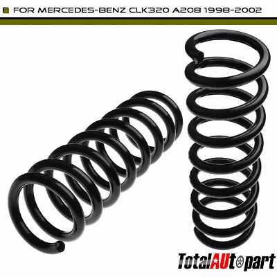 2x Black Coil Springs Front Left & Right For Mercedes-Benz A208 CLK320 1998-2002 • $46.59
