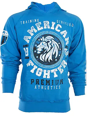 American Fighter Men's Hoodie ALABAMA Premium Heavyweight MMA Blue Biker • $45.95