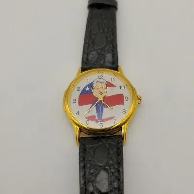 Vintage Bill Clinton Watch Runs Backwards Needs Battery Political Campaign VG • $9.95