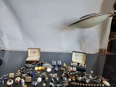 Vintage Lot MENS (OR WOMENS) JEWELRY & ACCESSORIES LOT Cufflinks~Tie Tac & Bars • $59