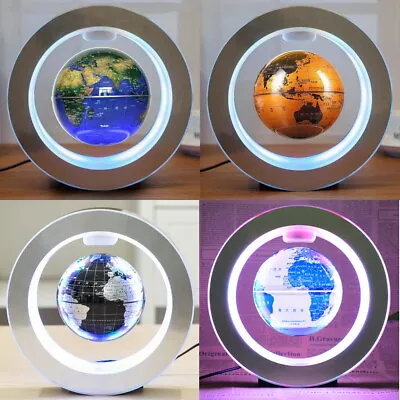 £46.78 • Buy Magnetic Levitation Floating Globe Earth Map Led Light For Decoration Education