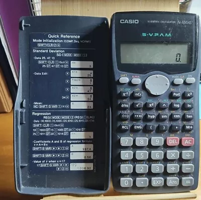 Casio FX-100AU 🎓Scientific Calculator With Case 🎓Free Post • $25