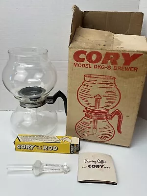 ☕️Cory Glass Coffee Vacuum Brewer Pot 8 Cup Model DKG-S OG Box USA 1 Day Ship!👍 • $129.99