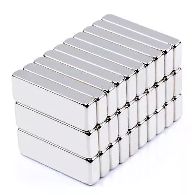 N52 Super Strong Magnet Block Rare Earth Cuboid Neodymium 30×10×5mm DIY Magnets • $7.75