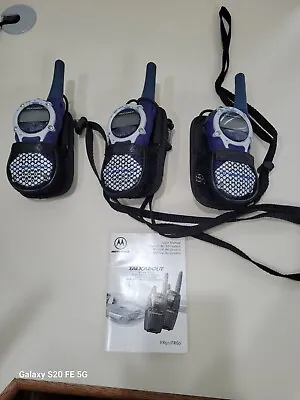 Motorola Talkabout Fr60 Two Way Radios 3 Pk • $35