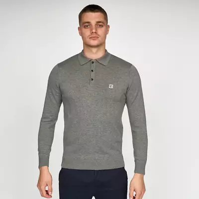 Gabicci Vintage Grey Medium Francesco Polo Shirt • £37