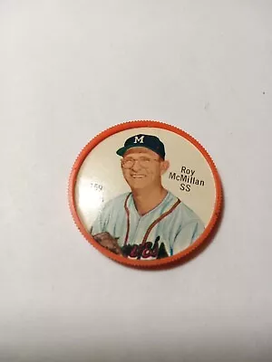 1962 Salada Tea Baseball Coin #159 Roy McMillan Milwaukee Braves NM (872) • $4.99