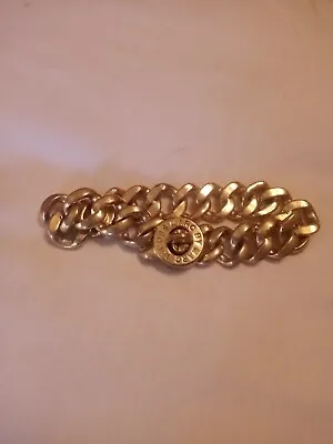 Vintage Marc By Marc Jacobs Goldtone Turnlock Clasp Chain Bracelet • $25