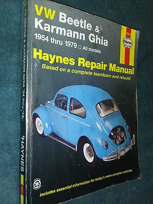 1954-1979 Volkswagen Beetle / Karmann Ghia Shop Manual / Hayne's Service Book  • $22.50