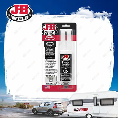 J-B Weld Plastic Bonder High Strength Structural Adhesive Syringe Black 25ml • $22.95