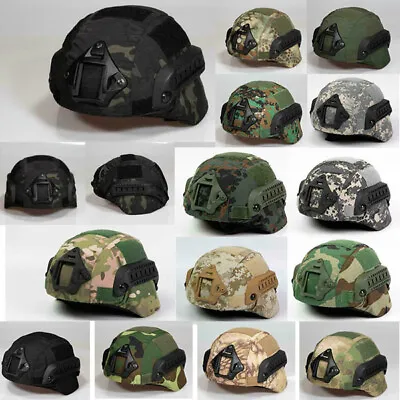 Hunting Paintball Camouflage Helmet Cover Cloth For MICH2000 Tactical Helmet • $11.43