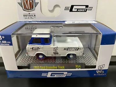 1/64 M2 Mr. Gasket 1965 Ford Econoline Pickup Truck White & Blue • $8