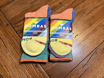 Lot Of 2 Brand New Pairs/packs Of Pride Flag Bombas Calf Socks Size Large • $18