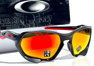 NEW Oakley PLAZMA Black Ink DUCATI Red W PRIZM Ruby Lens Sunglass 9019-11 • $118.88